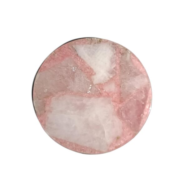 ArtEra Beautiful Decorative Agate Stone Coasters for Tea Cups, Coffee Mugs and Glasses | 4 inches Home dcor Agate Coasters (Pink)